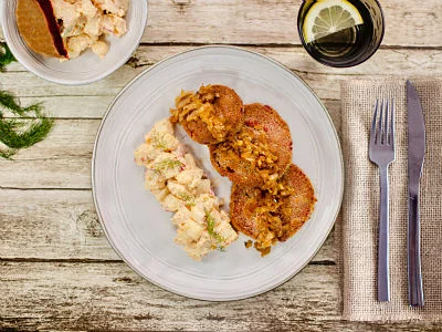 Recipe kit Beetroot schnitzel with kartoffelsalat